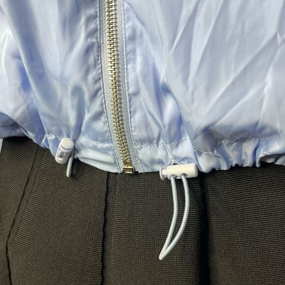 Forever 21 Zip Up Windbreaker Blue White & Red Size Small - Picture 4 of 4